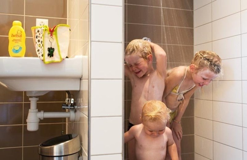 Sanitair kinderen douche